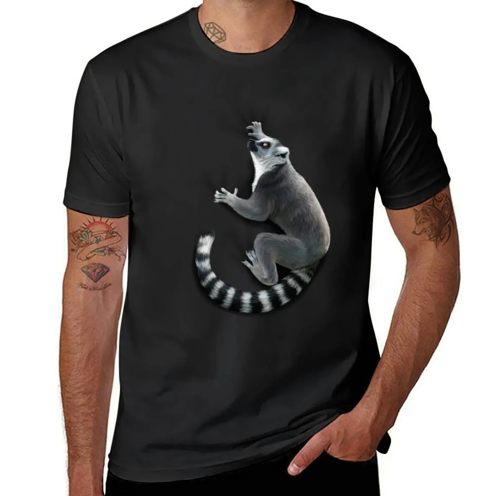 Ring Tailed Lemur T-Shirt oversized boys whites sports fans for a boy clothes for men