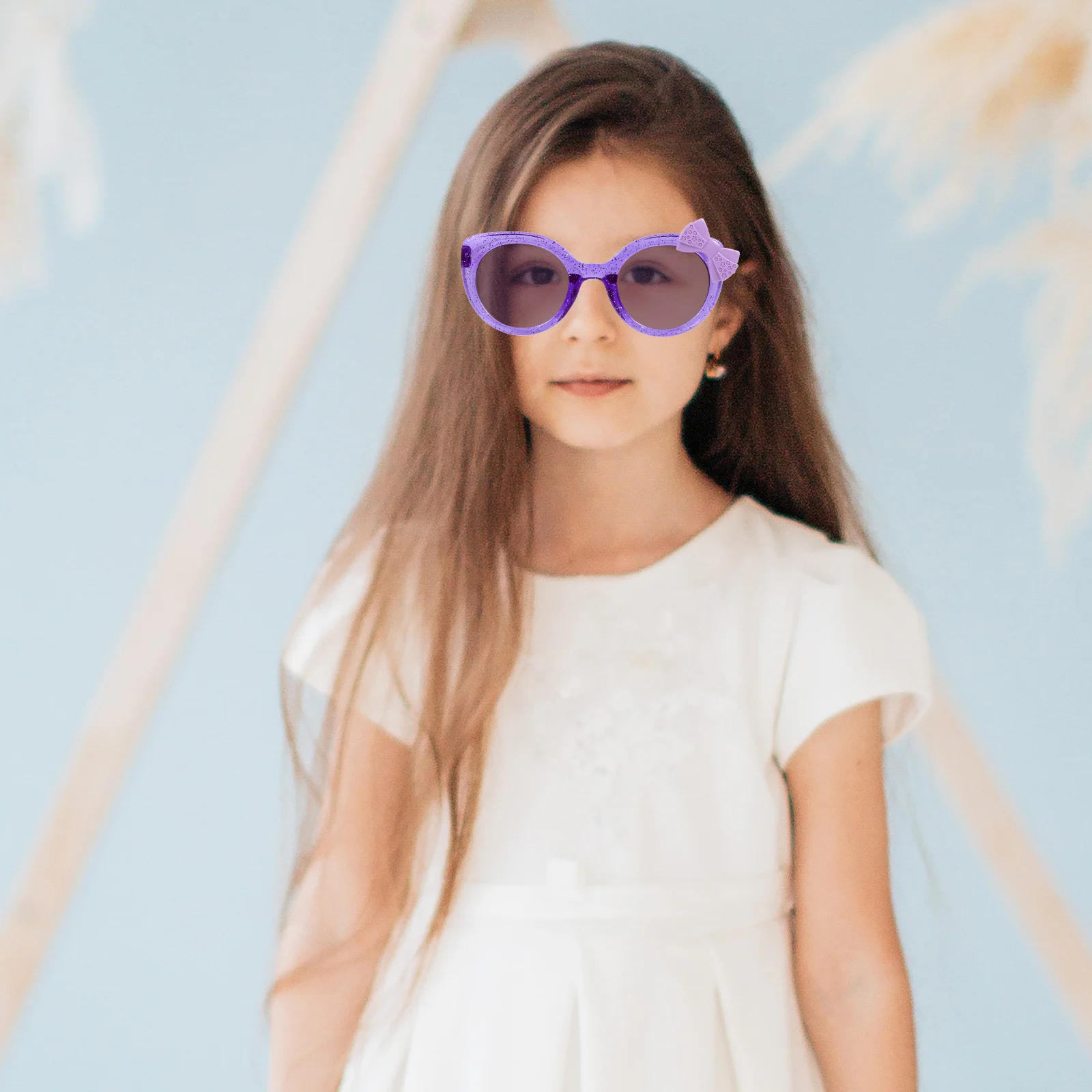 

1Pair Stylish Eyeglasses for Children Knot Design Light Fit All Ages Perfect for Events Parties Summer Outings