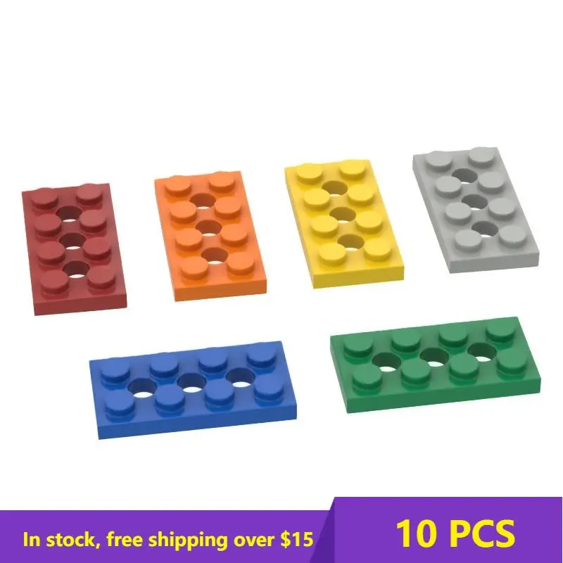 

10PCS MOC Assembles Particles 3709 2x4 for Building Blocks Parts Bricks Bulk Model Educational High-tech Parts Kids Toys Gift