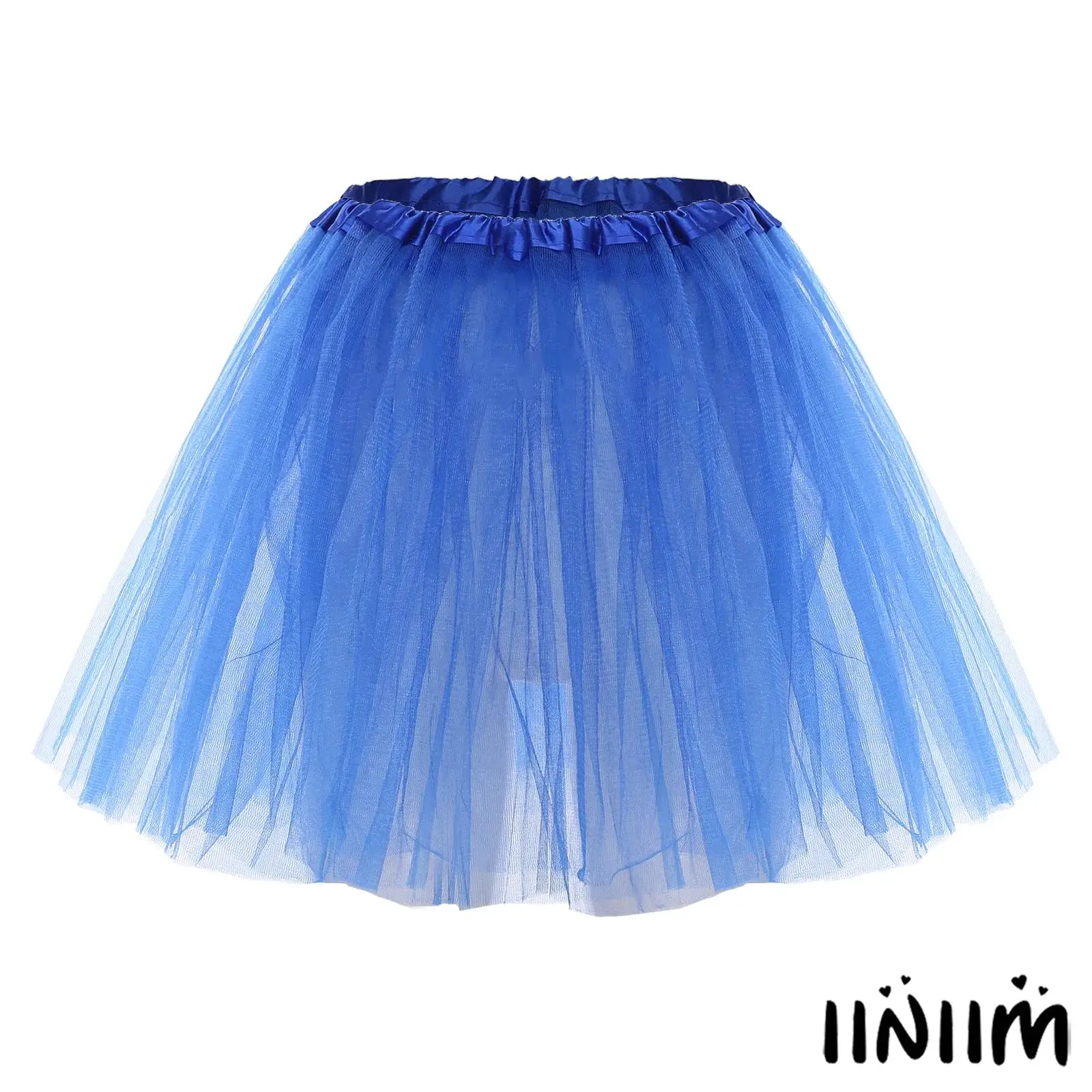 

Women's Ballet Dance Skirt 3 Layer Tulle with Elastic Waist Pleated Hem Dance Skirt for Stage Themed Party Cosplay Events