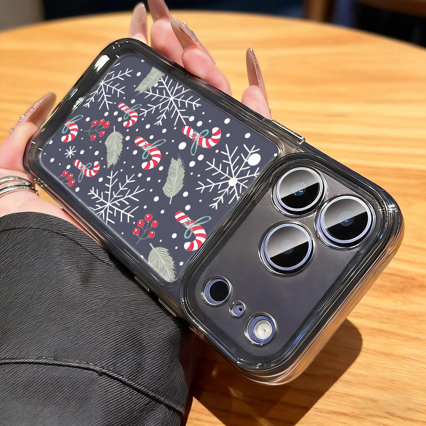 Cheerful Christmas Xmas 2025 Hot  Phone Case For iPhone 17 16 15 14 13 12 11 Pro Max XS X XR 7 8 Plus Transparent Clear Fundas