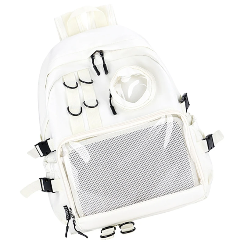 Bolsa escolar estudante mochila estilo japonês mochila Itabag com janela transparente