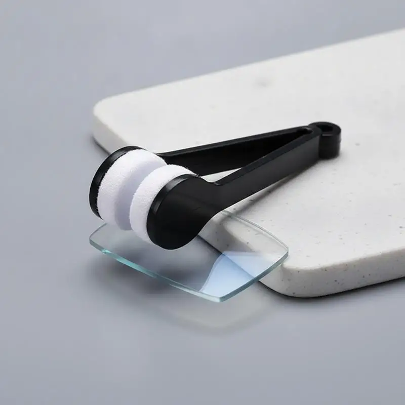 new 1/3/5PCS Two-side Glasses Cleaning Brush Mini Creative Glasses Cleaning Cloth Superfine Quick Wiping Eyeglass Cleaning Clip