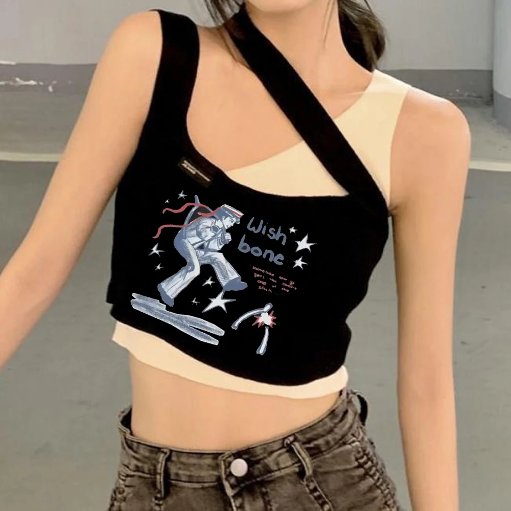 Conan Gray cropped top teen 2000s meme summer cheap vintage top tees dollette meme manga kawaii gyaru