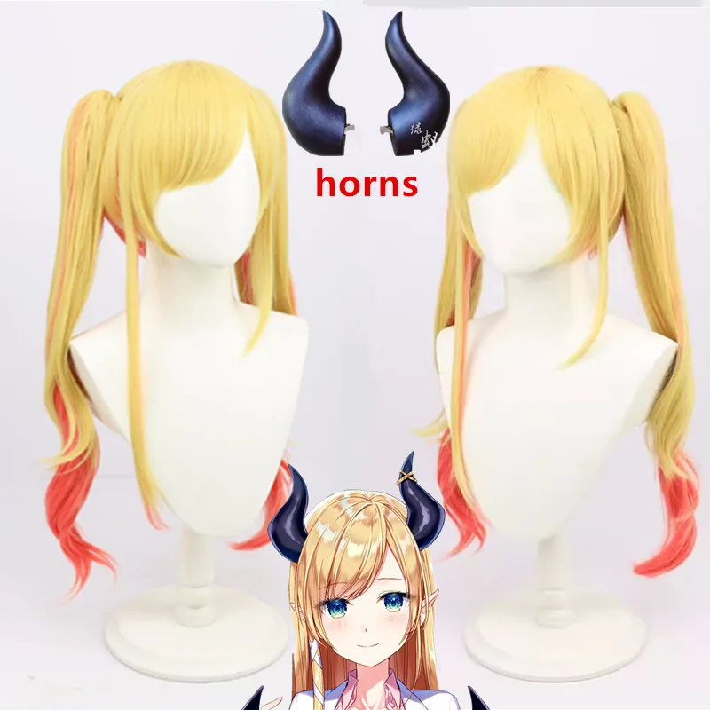 

Hololive VTuber Косплей учитель Yuzuki Choco рожки головной зажим головной убор реквизит для косплея аксессуары на Хэллоуин Рождество