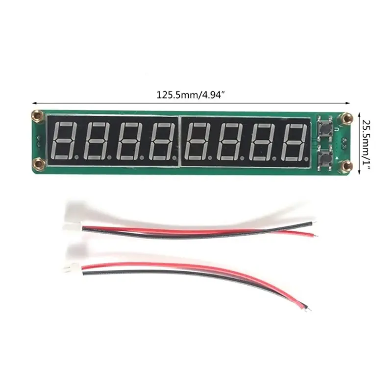 B04B-PLJ-8LED-H 0.1 To 60Mhz 20Mhz To 2400MHZ 2.4Ghz RF Signal Frequency Counter Cymometer Meter Tester For Radio