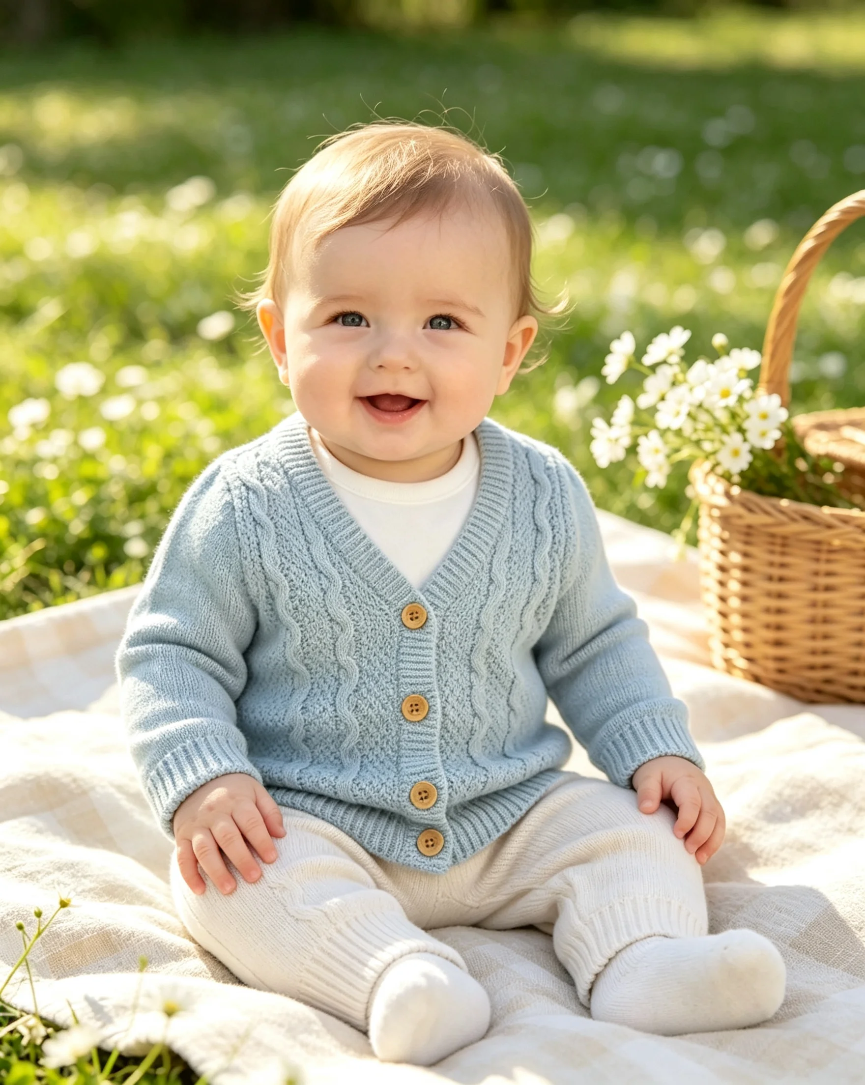 Winter Children Girls Solid Sweater Casual V-Neck Cardigan Tops