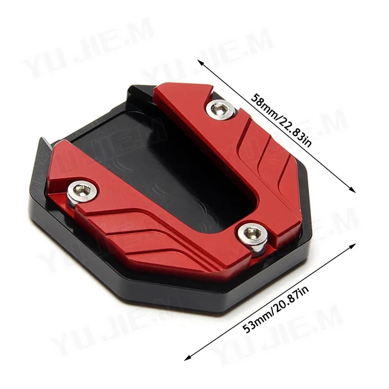 FOR  UY125T USR125 NIU Little Dolphin  Aluminum Alloy Motorcycle Bike Kickstand Extender Foot Side Stand Extension Foot
