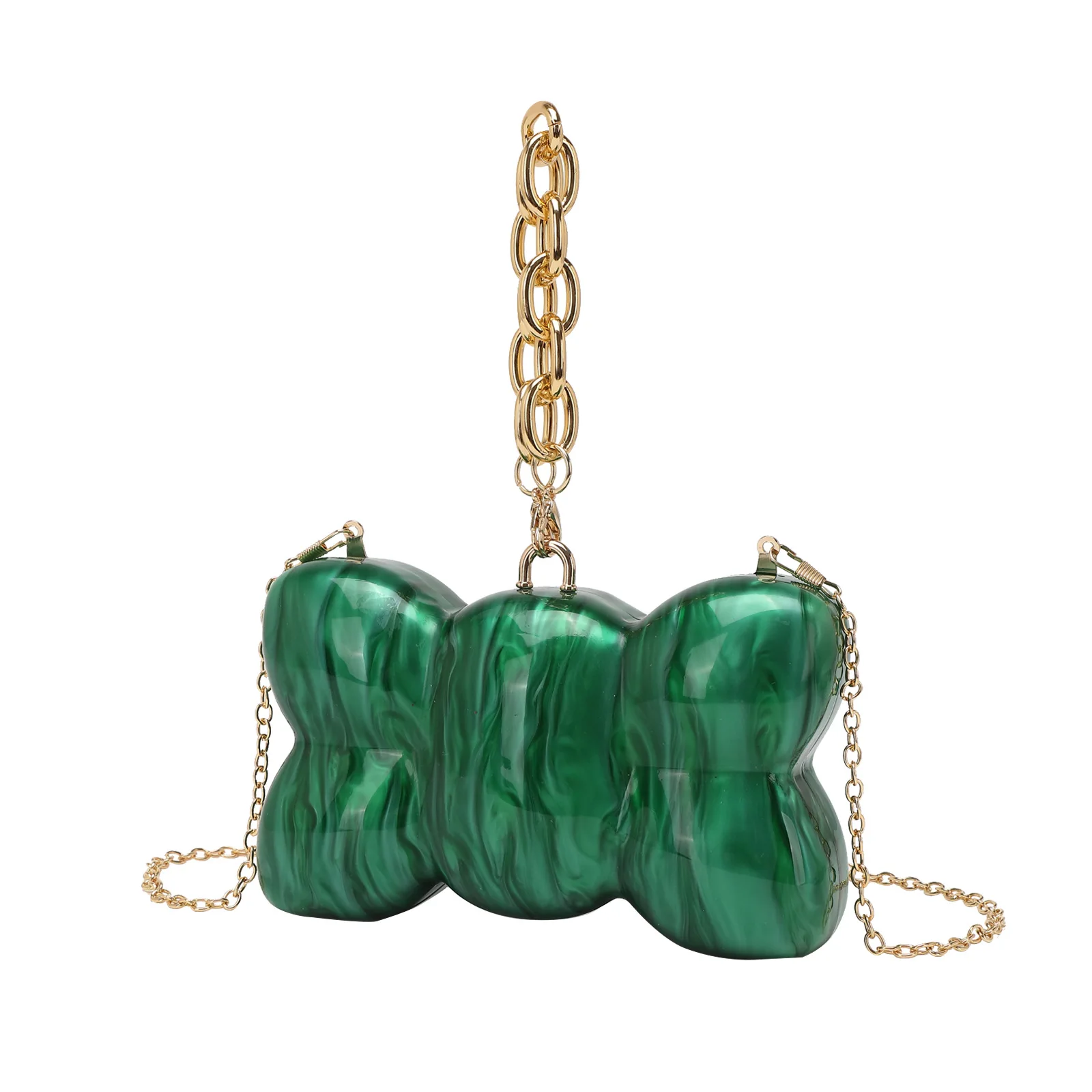 

Новый модный акриловый вечерний клатч для женщин, мода 2024, роскошная вечерняя свадебная сумка, повседневная сумка через плечо с цепочкой