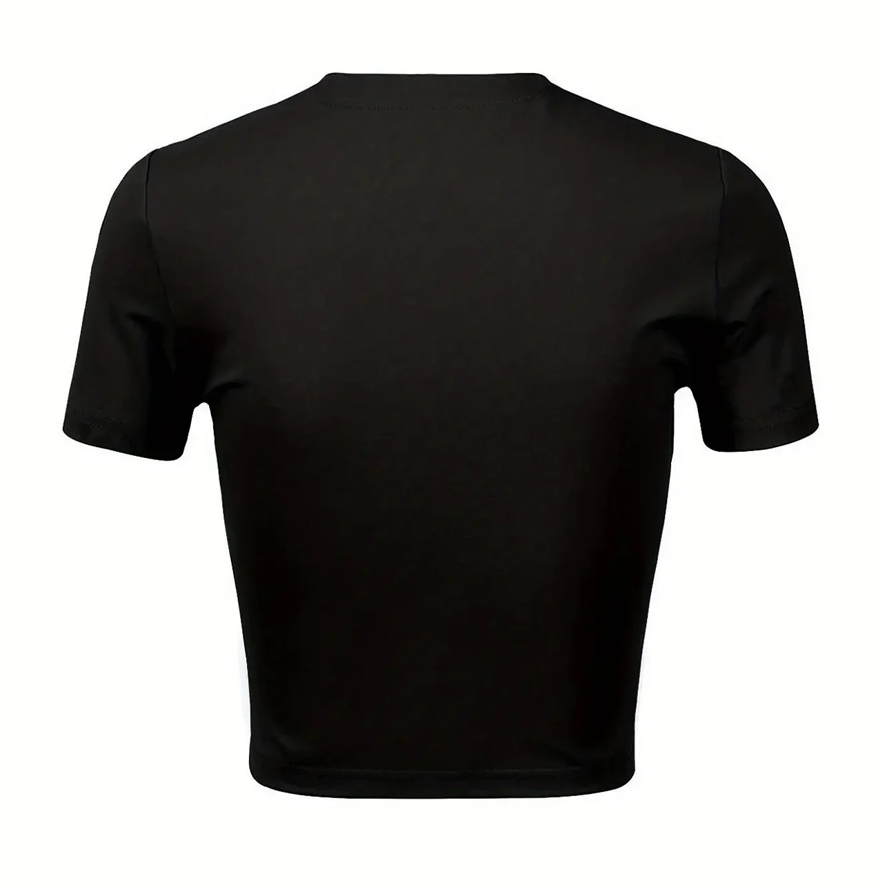 Cupid Shooting Arrows Women Graphic Crop Top Black Short Sleeve Slim Fit T-Shirt Basic Summer Top