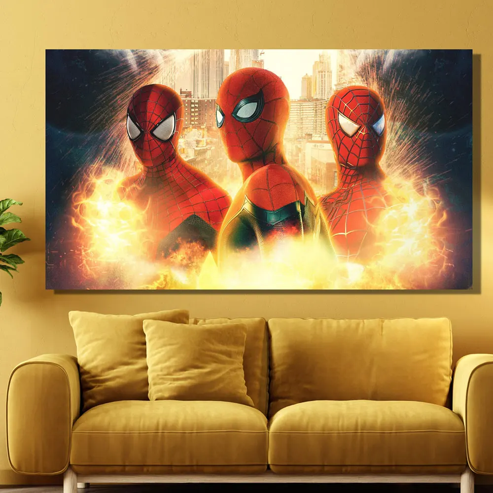 

Marvel Movie Superhero SpiderMan Canvas Painting Vintage Wall Art Pictures For Living Room Boys Room Home Office Decoration