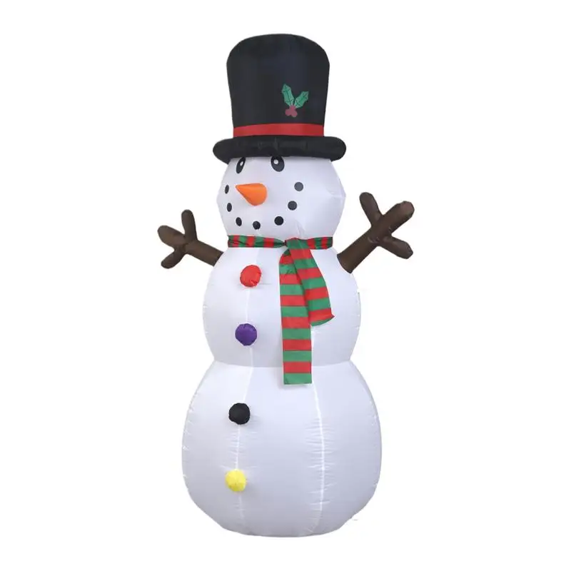 240cm Inflatable Snowman Giant Christmas Inflatables With Lights Christmas Yard Decorative Snowman Outdoor Yard Display Decor