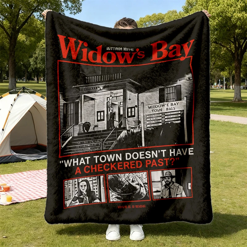 Widow's Bay Flannel Blanket, What Town Doesn't Have A Checkered Past Flannel Throw