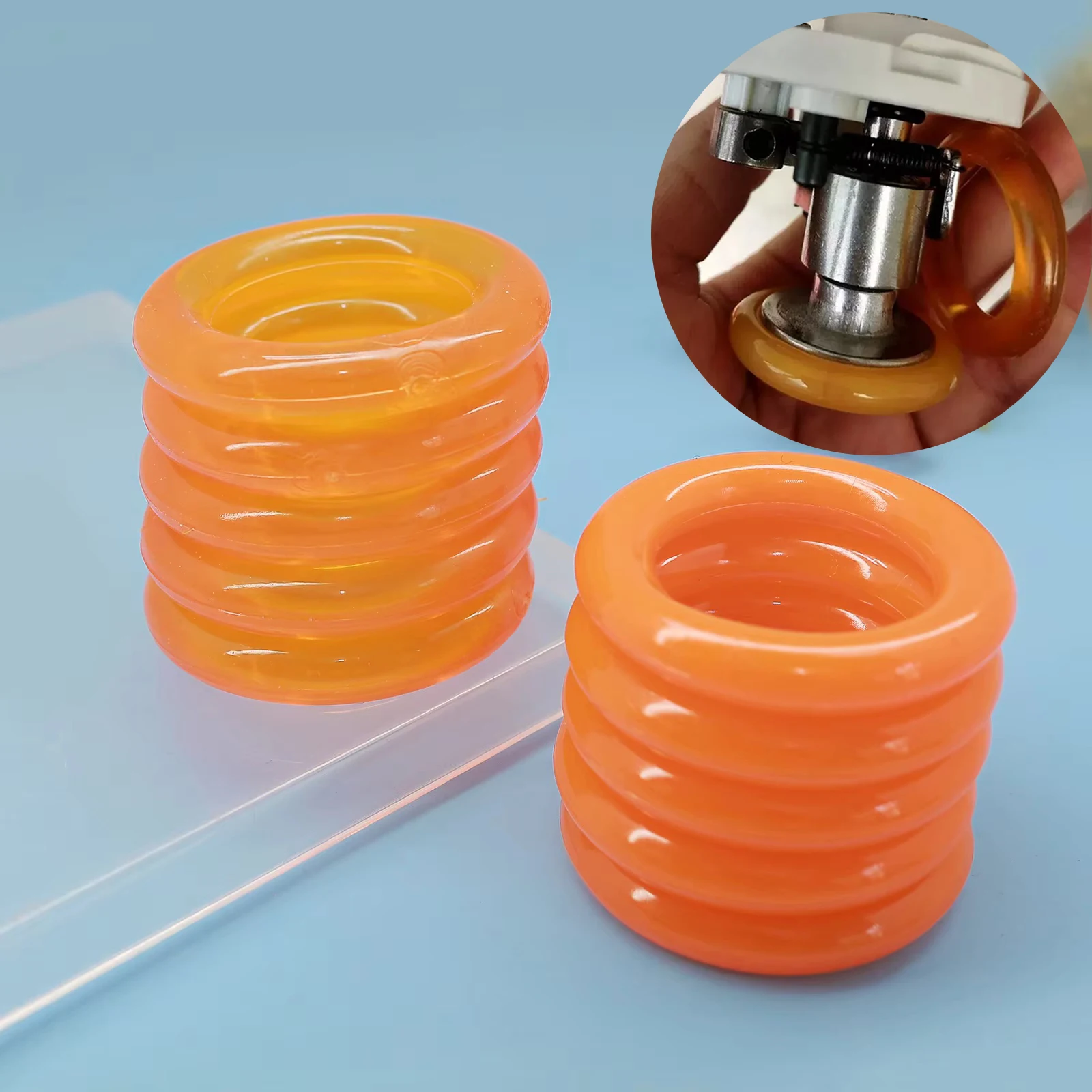 5 Stück Industrienähmaschinen-Spulenwickler Gummi-Reifenring O-Reibrad Zubehör Werkzeuge