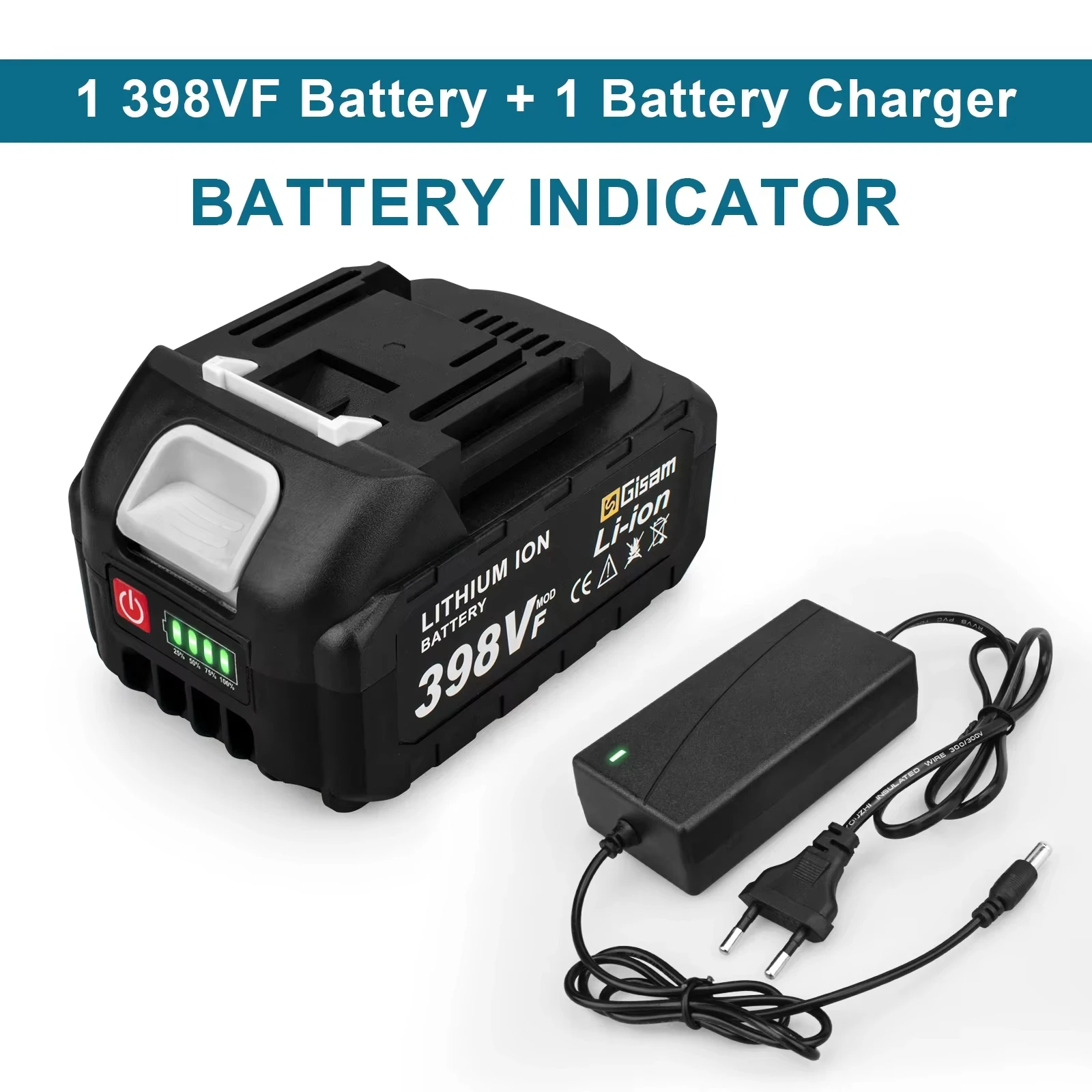 Gisam Oplaadbare Batterij 4.5Ah 4.0Ah 2.0Ah Lithium-Ion Batterij 198VF 398VF 928VF Li-ion Batterij voor Makita 18v batterij Pin