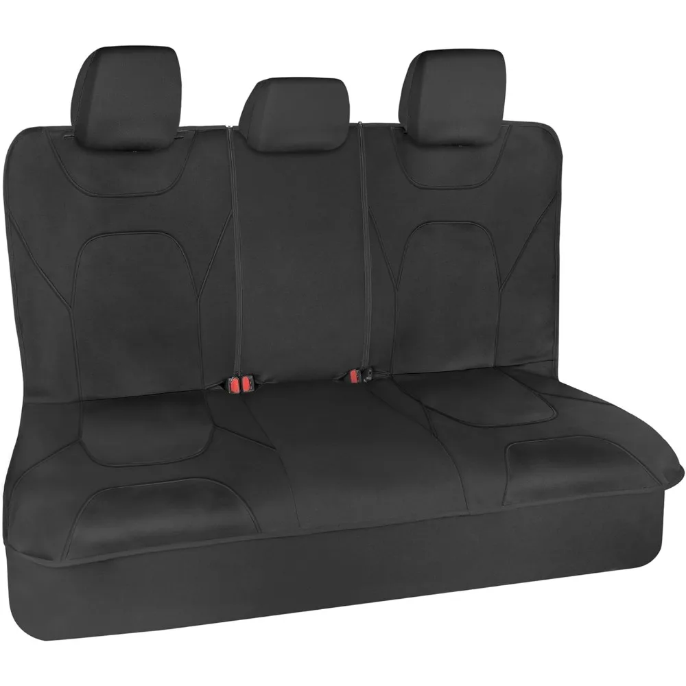 

Waterproof Rear Split Bench Seat Cover for Trucks & Cars - Durable Neoprene Spill Resistant Protection