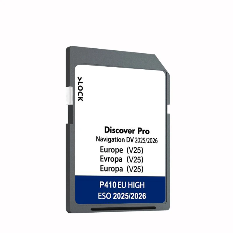 اكتشف برو وسائل الإعلام الملاحة لشركة فولكس فاجن جولف باسات توران سيارة DV V25 بطاقة SD 64 جيجابايت المملكة المتحدة GB خريطة أوروبا Sat Nav بطاقة SD 2025-2026