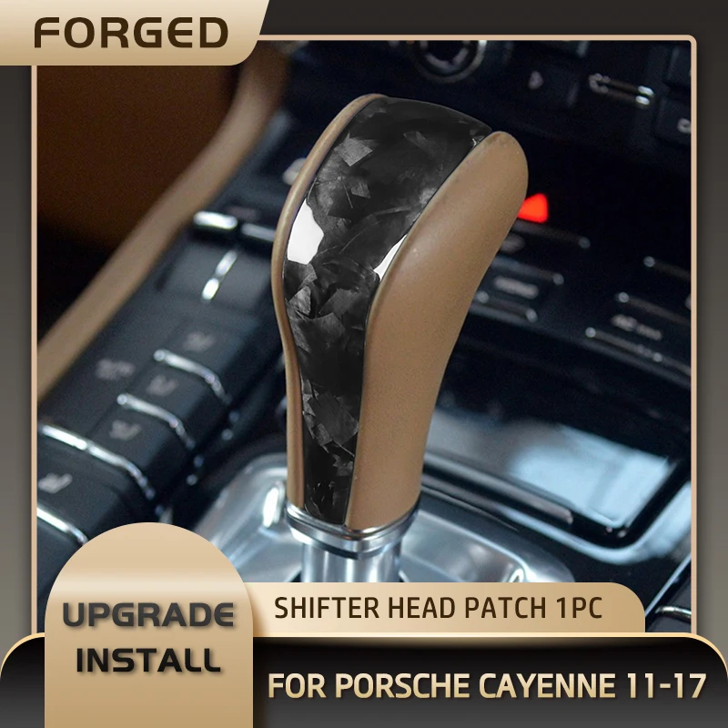 For Porsche Cayenne 2011 2012 2013 2014 2015 2016 2017 Carbon Fiber Gear Shift Knob Decal Car Interior Modifications Accessories