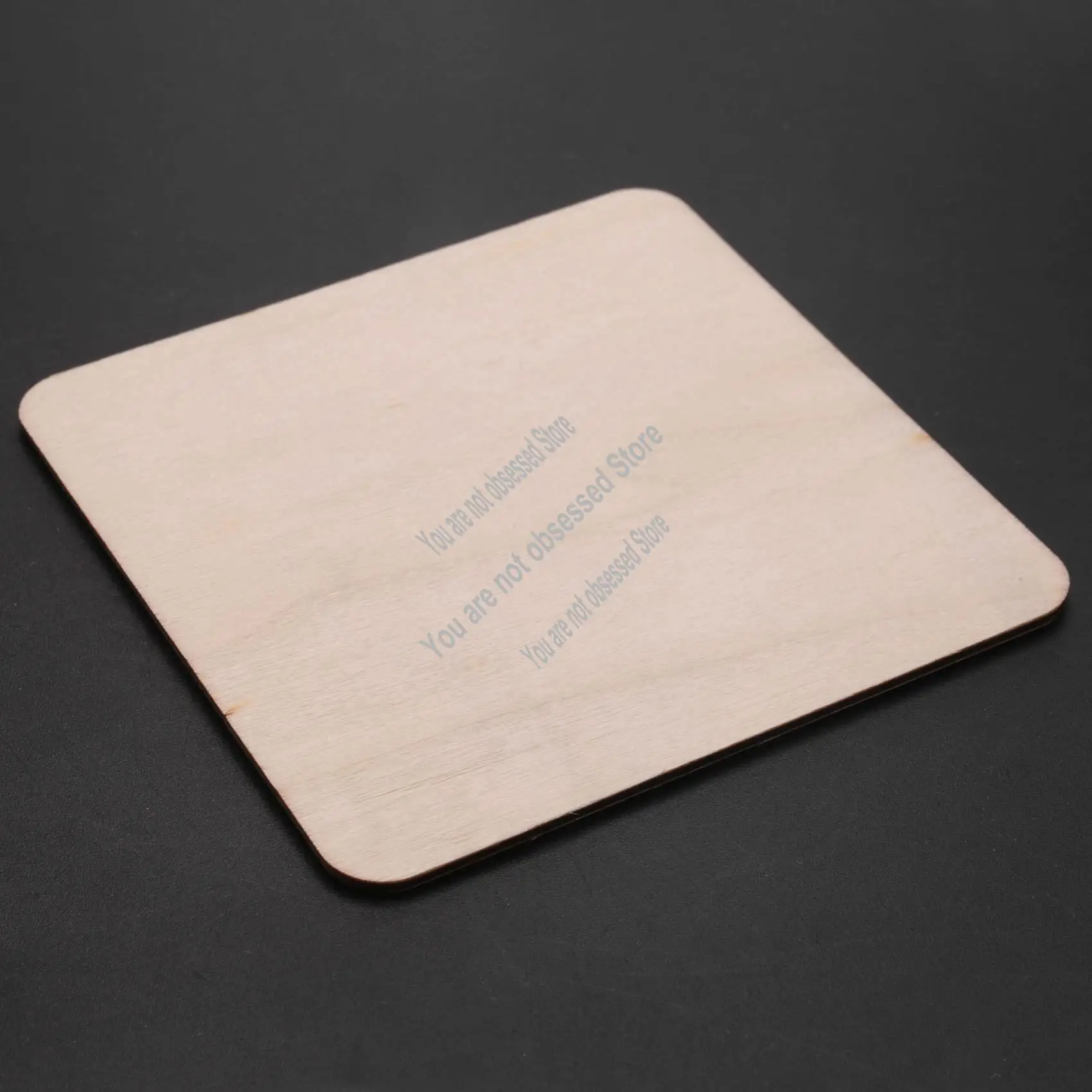 

50 штук незавершенных квадратных ломтиков дерева, пустые 4 х 4 дюйма, для подставок, пирографии, живописи, письма, украшения для фотореквизита-A57X