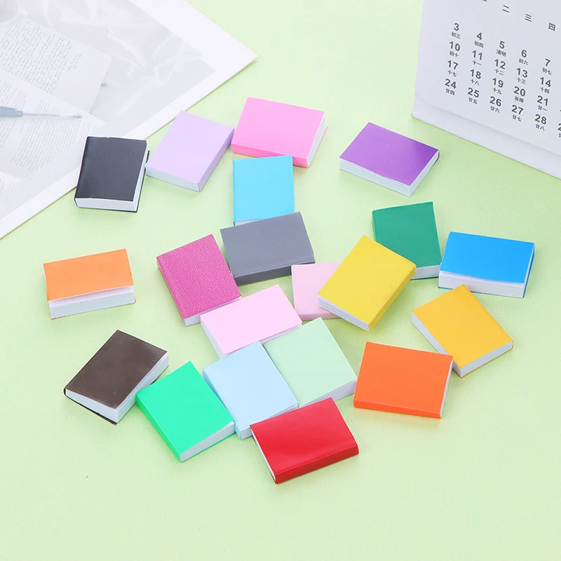 4 pezzi di libri in miniatura per casa delle bambole, modello di libro per casa delle bambole, accessori per la decorazione della scuola