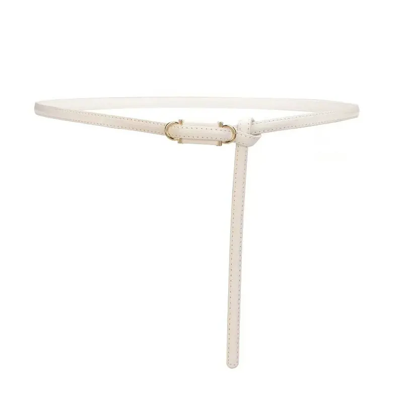 معقود حزام صغير المرأة تنوعا معطف الزخرفية فستان البدلة cinched الخصر المرأة حزام رقيقة خمر #4