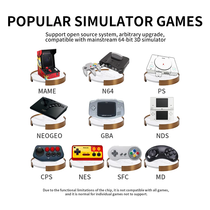 باوكدي RK2023 ريترو المحمولة لعبة اللاعبين 3.5 بوصة HD المحمولة لعبة فيديو وحدة التحكم RK3566 الألعاب PS1 المحاكي