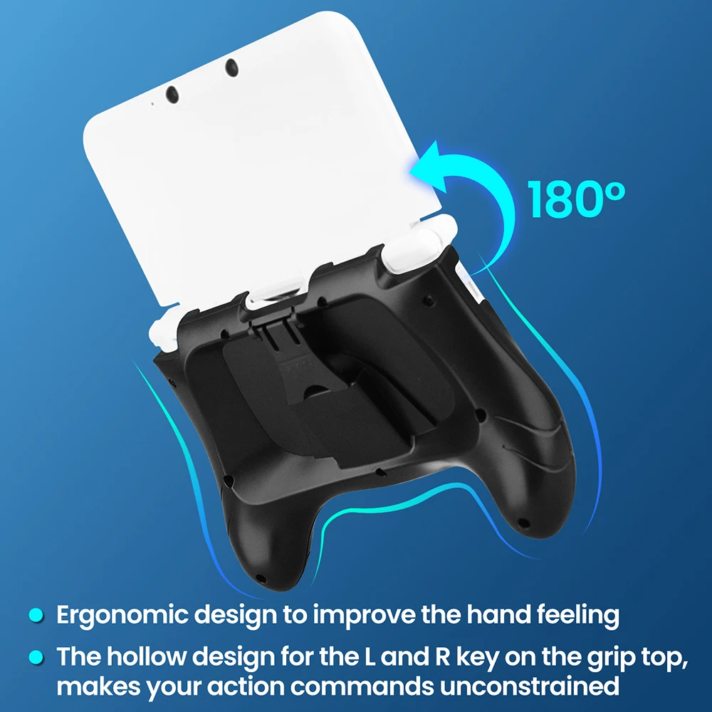 OSTENT Durable Flexible Joypad Bracket Holder Hand Grip Holder Gaming Case Handle Stand for Nintendo 3DS LL XL