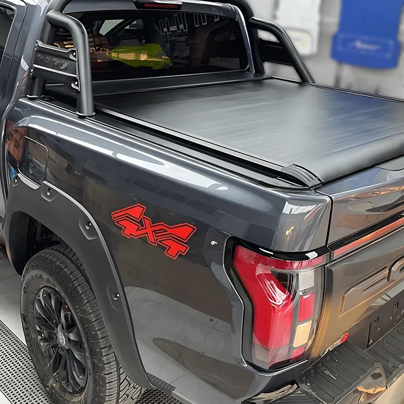 Rainproof Dustproof Seamless Anti-Theft Electric Roller Lid up Pick up Truck Aluminium Alloy Tonneau Cover for Foton Tunland V9