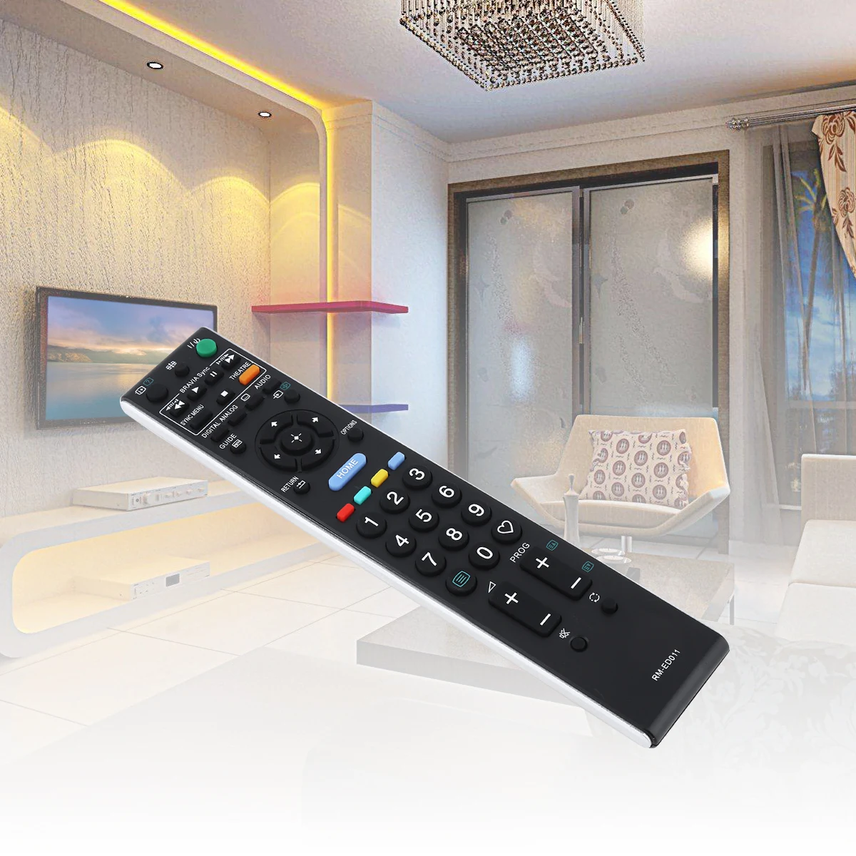 Replacement 433MHz IR TV Remote Control with Long Transmission Fit for SONY RM-ED011 TV