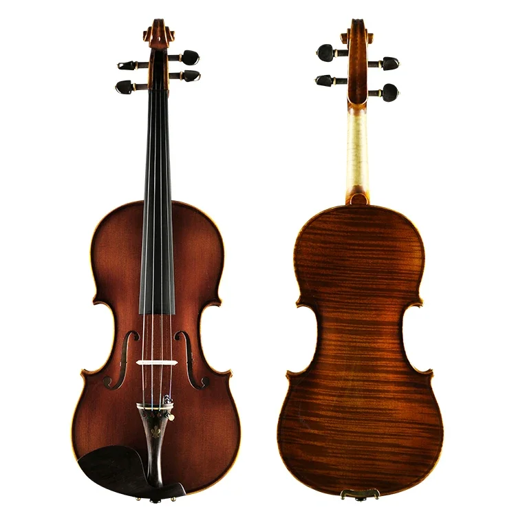 

4/4 High Advanced Flame Maple Retro Oil Varnish Professional Violin 44 Wholesale