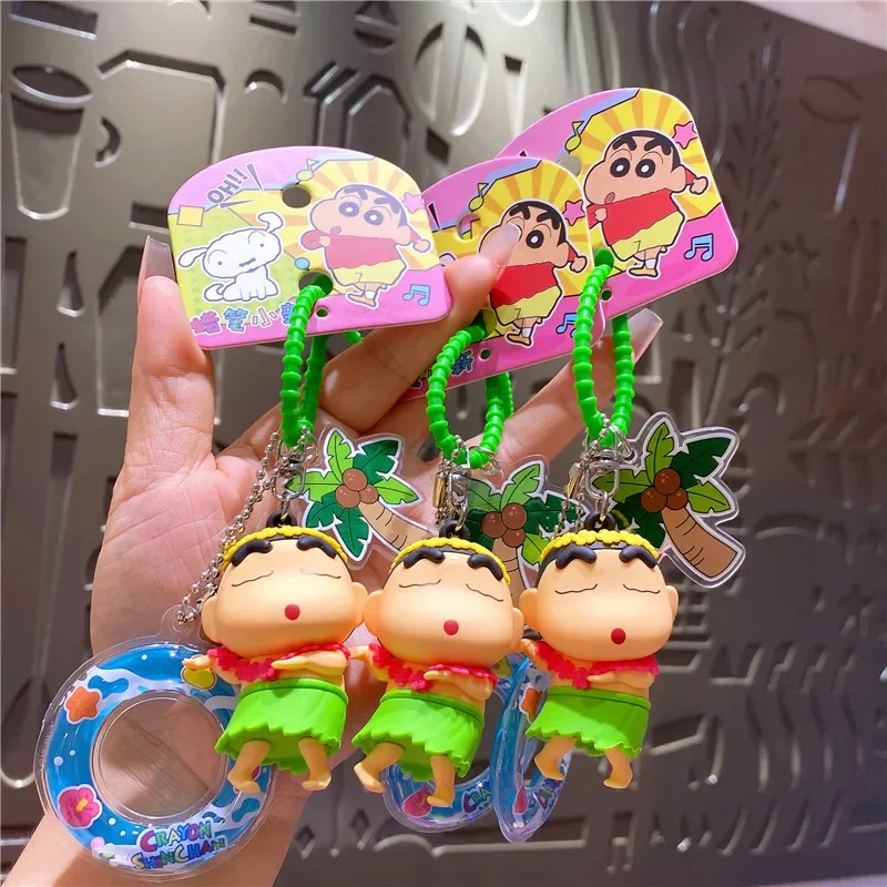 2025 جديد لطيف تلوين قليلا جديد الصيف عوامة للسباحة دمية المفاتيح قلادة زوجين حقيبة فتاة معلقة هدية الاطفال أنيمي اللعب