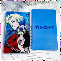 13CM Blue Lock MICHAEL KAISER Anime Flowing Sand Standing Card Mahjong Cartoon Figure Model Collectibles Ornaments Gifts Custom