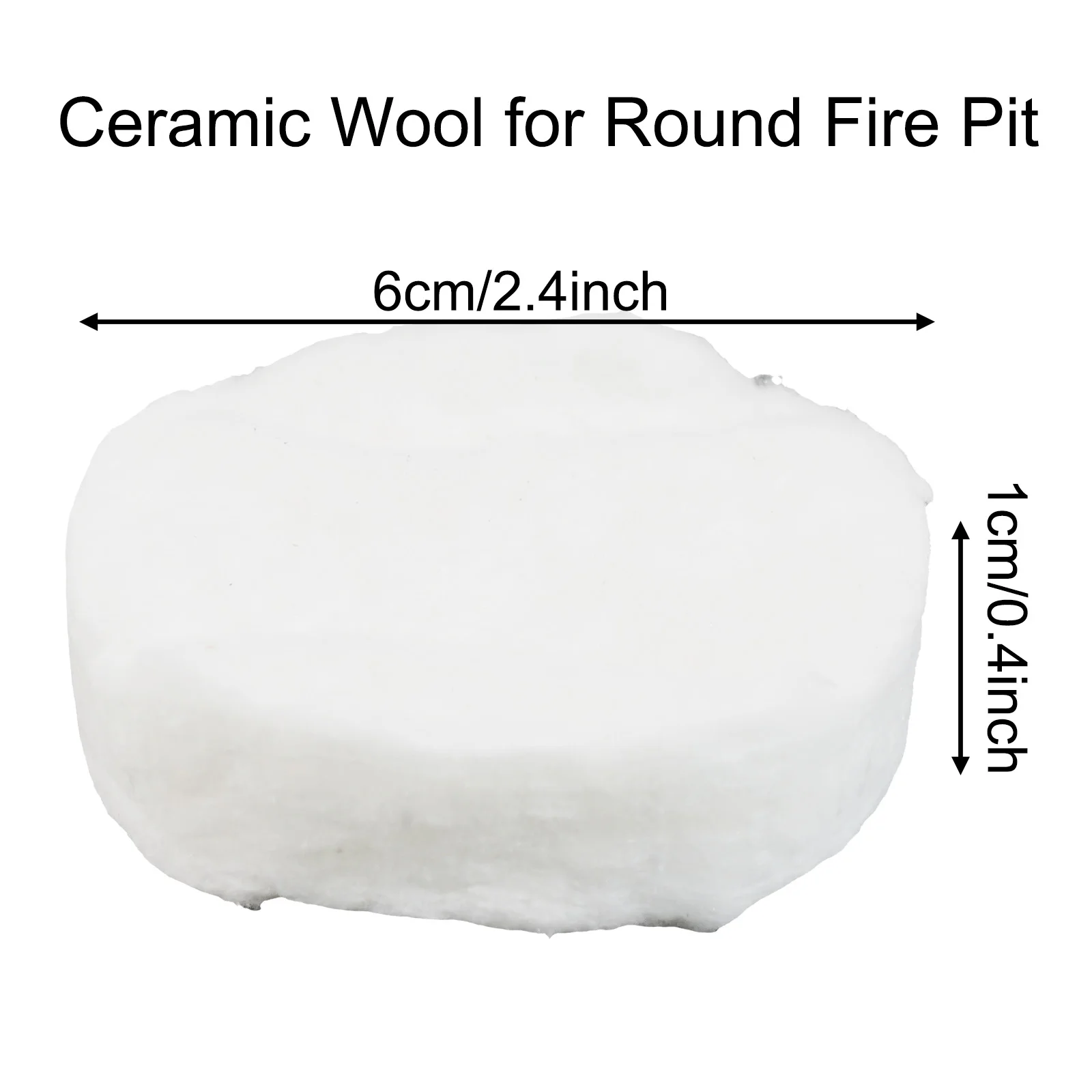 2.4x0.4in الصوف الفتائل الكريات استبدال الفتائل السلامة تم اختبارها حتى 2900 F حجم قابل للتخصيص مدة حرق عالية