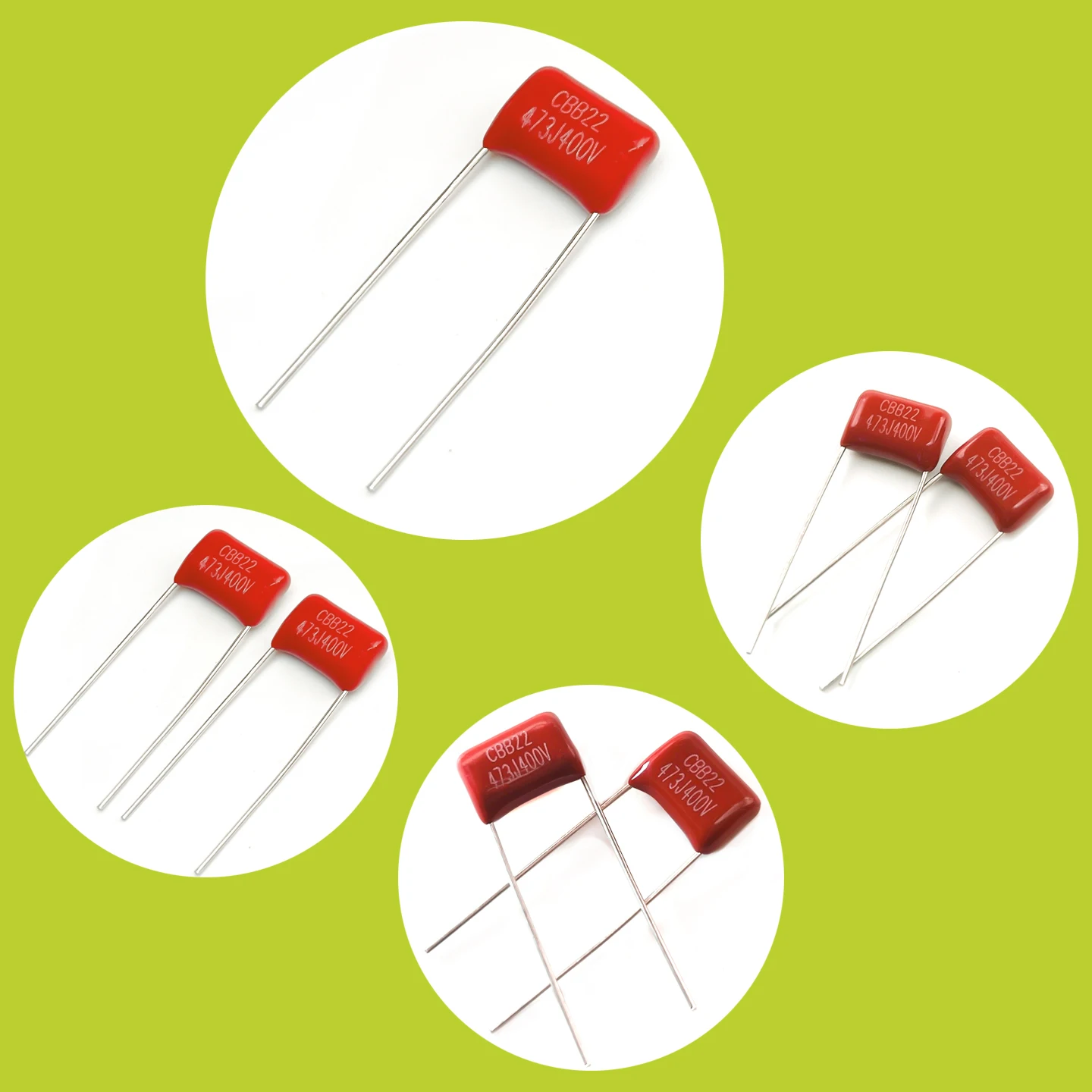 

(10PCS)CBB62 473J400V, 400V473J 0.047uf 47nF Foot Pitch=10mm CBB Polypropylene Film Capacitor