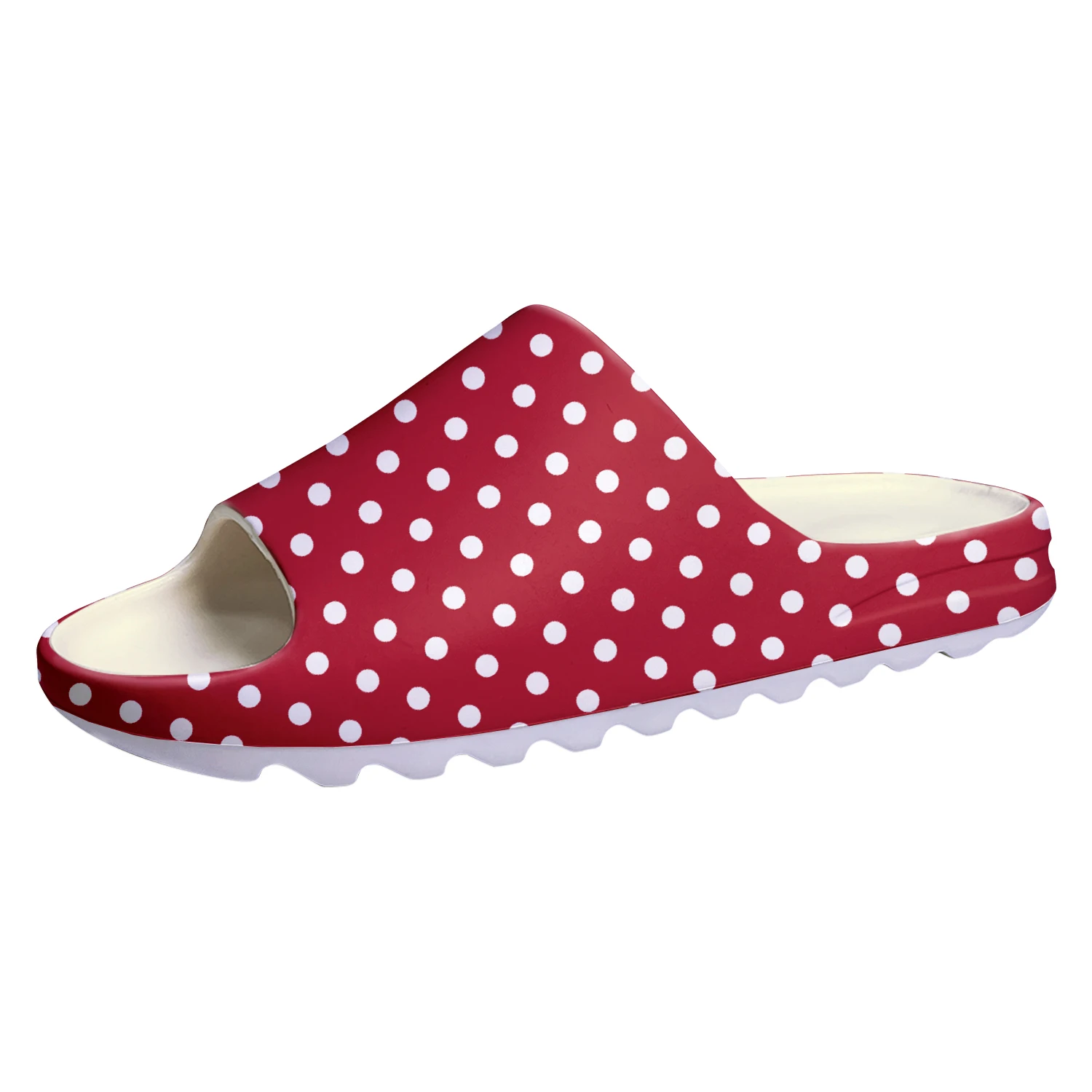 Polka Dot Pattern Soft Sole Sllipers Home Clogs Customized Water Shoes Mens Womens Teenager Stepping on Shit Beach Sandals