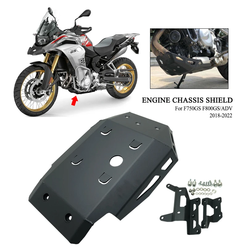 

Motorcycle Lower Chassis Engine Guard Cover Skid Bottom Baseplate Protection For BMW F750GS F850GS F 850GS ADV 2018-2022 2021