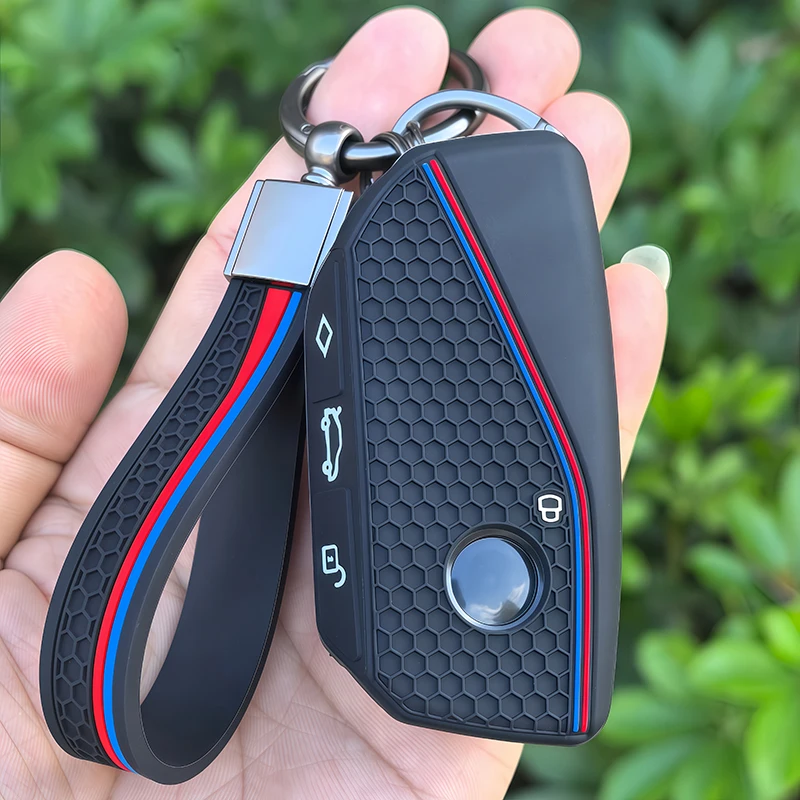 Funda de silicona para llave de coche BMW X1 U11 IX IM I5 M60 X5 X7 X6 IX I7, protector de carcasa para llave remota 2025 2026