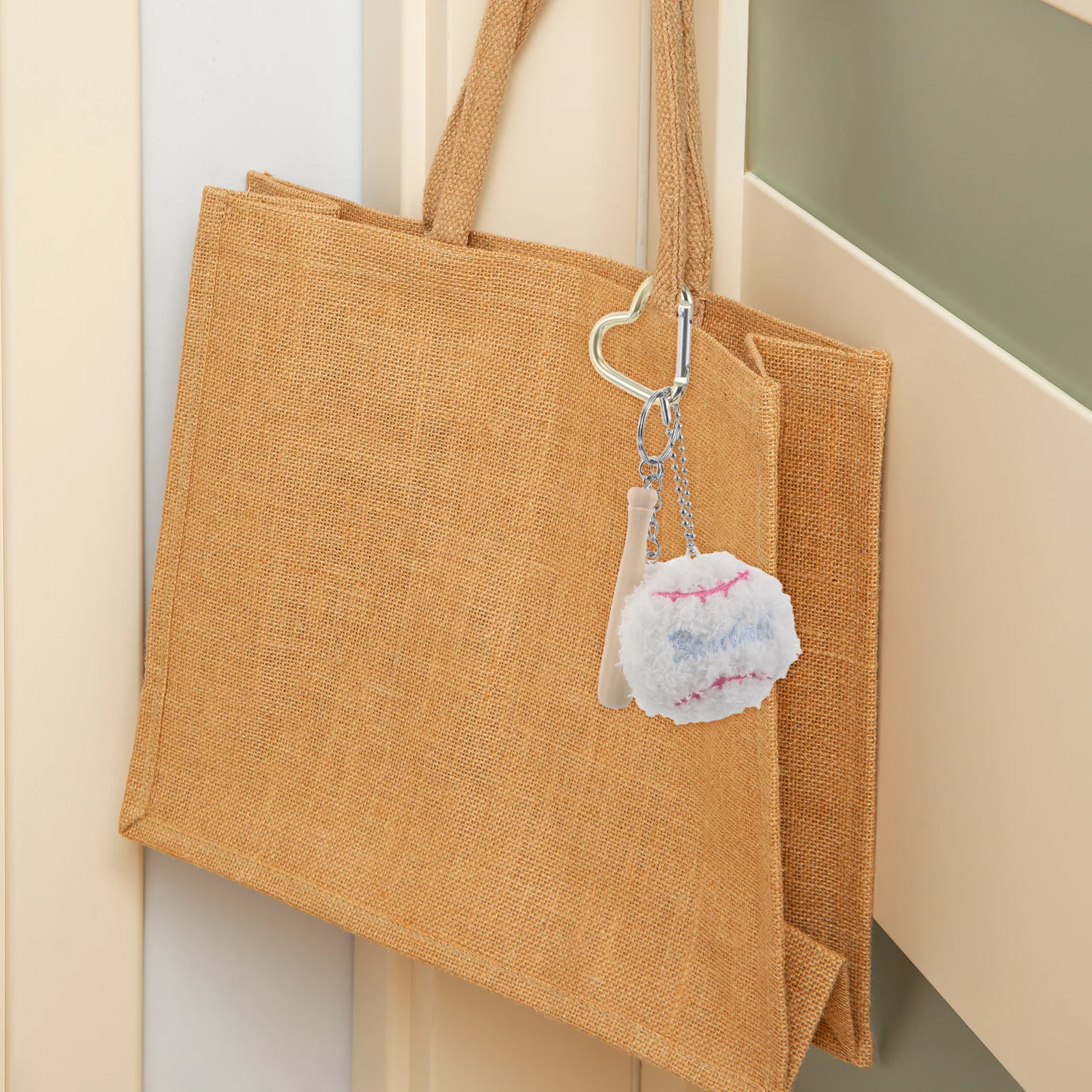 

4Pcs Tennis Keychain Sports Style Mini Racket and Ball Pendant Set Party Favor Tennis Bag Charm Sports Gift for Teenagers