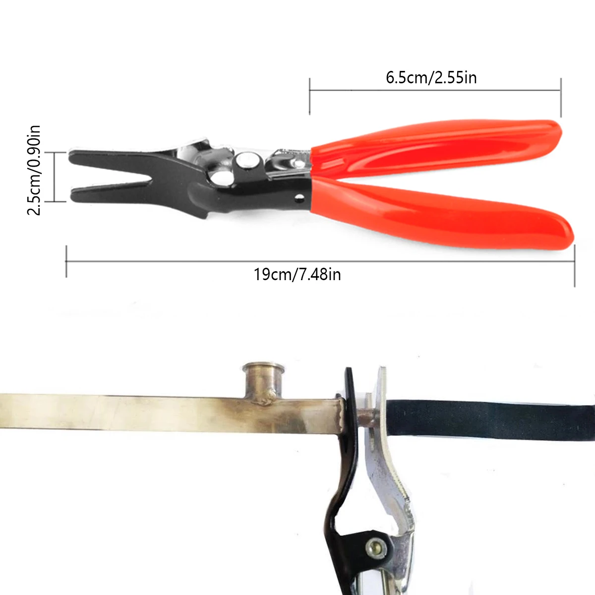 Professiona Car Fuel Line Separator Pliers Hose Angled Fuel Vacuum Line Disconnection and Removal Tool for Auto Repair Tools