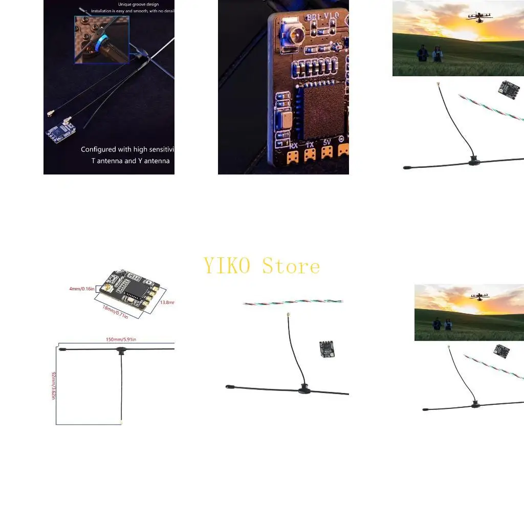 

K32C для приемника BR1 Elrs 915 МГц с осциллятором для траверса дальнего полета с фиксированным крылом