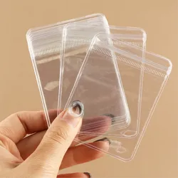 10pcs Small Self Seal Plastic Pack Zipper Lock Bags For Rings Earrings Jewelry Proof Pouch Sachets Organizer Storage Packaging