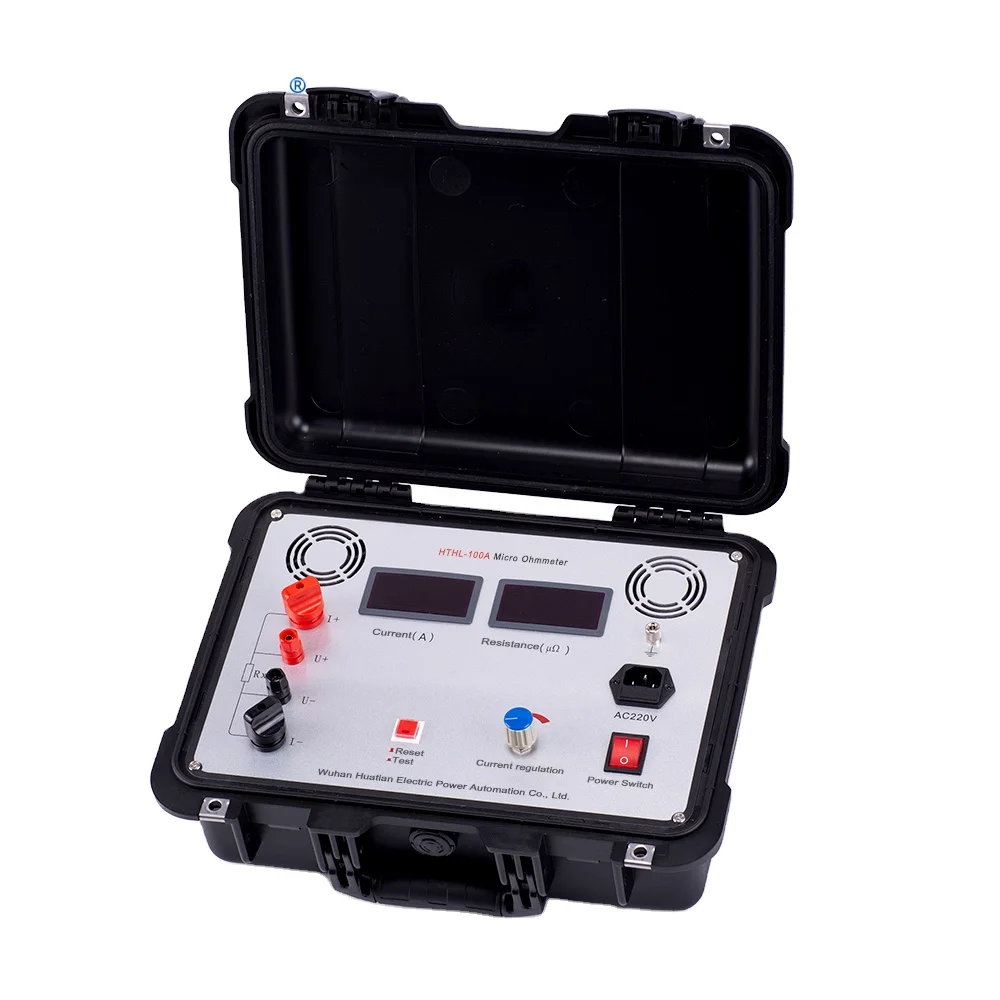 

B UHV-H100A 100A 200A Portable Loop Contact Resistance Tester Digital Micro-ohmmeter