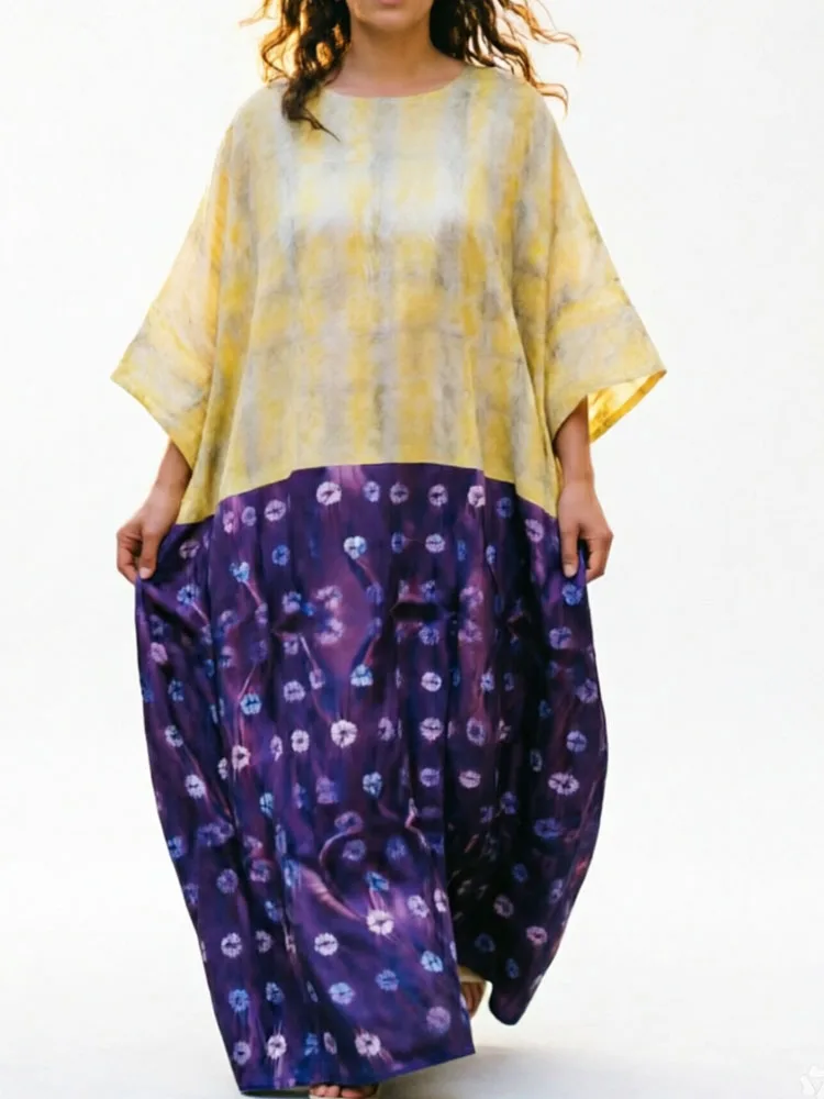 

Charming Classic African Printed All-Season Kaftan Robe | Plus Size Custom New Arrival Gown for Balls & Banquet Feasts