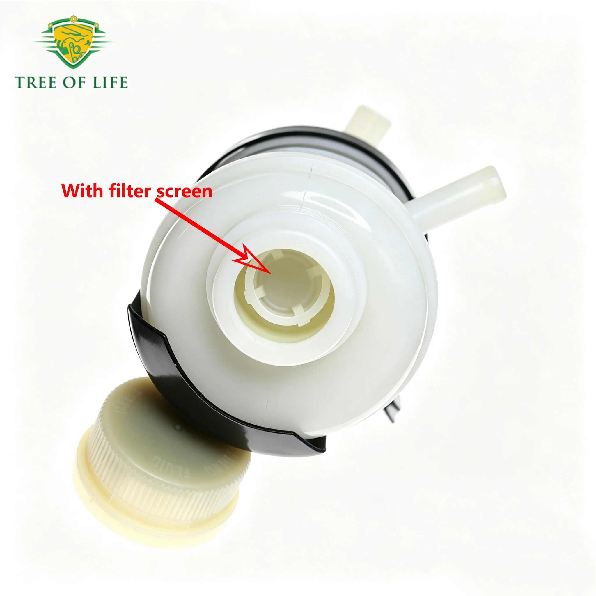 Power Steering Fluid Reservoir Tank w/ Cap Bracket MK383560 For Fuso Canter FE85 4M50 4M51 4.9L 5.2L Diesel RWD Truck 2005-2012