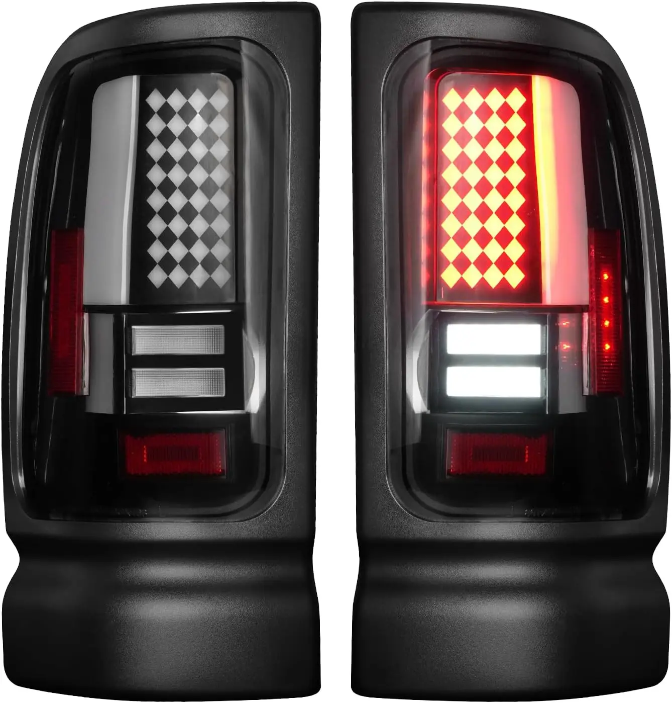 

LED Tail Light Fit for Ram 1500 1994-2001, for Ram 2500 3500 1994-2002, Rear Taillight Assembly, Smoke Lens