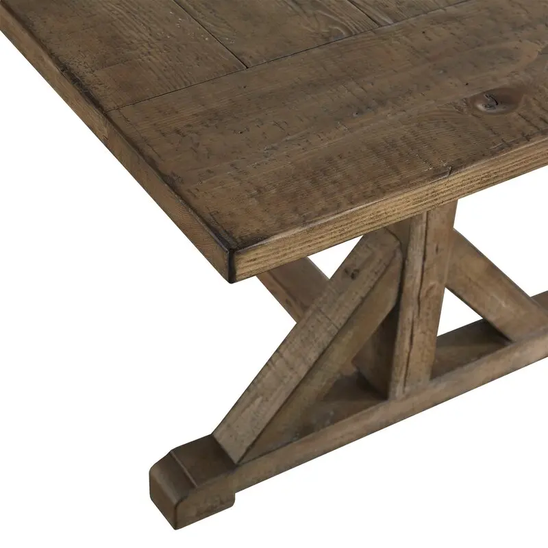 All solid wood dining table, white wax wood, North American black walnut wood, negotiation table, raw wood, office table