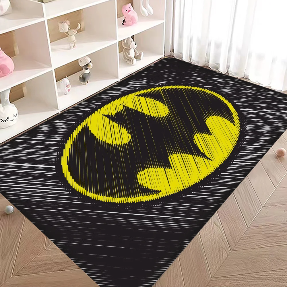 B-Batmans Cartoon Entrance Door Mat Washable Non-Slip Living Room Sofa Chairs Area Mat Kitchen Welcome Doormat