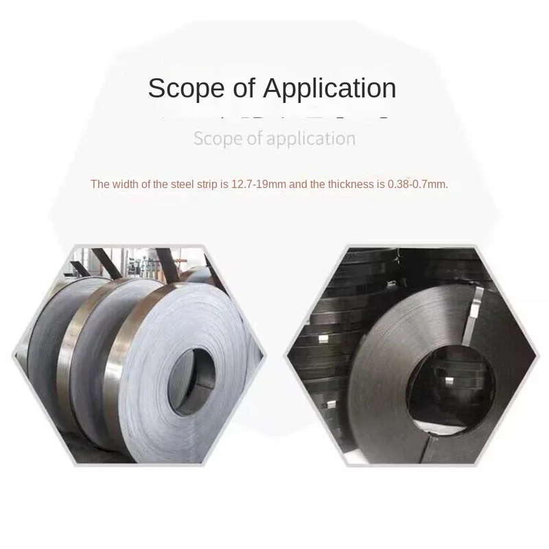 Nova ferramenta de embalagem de cinto de aço manual gd35, ferramenta de combinação manual sem fivela, máquina de embalagem de cinto de aço é adequada para 13-19mm