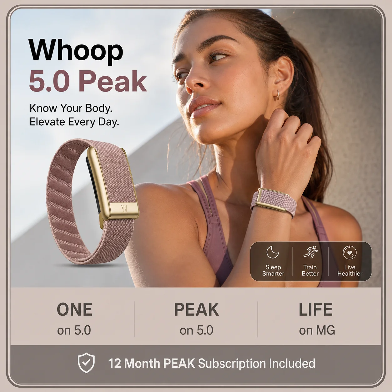 whoop-50-mg-band-black-frame-nylon-woven-elastic-sport-strap-ecg-fitness-replacement-wristband-workout-tracker-accessories