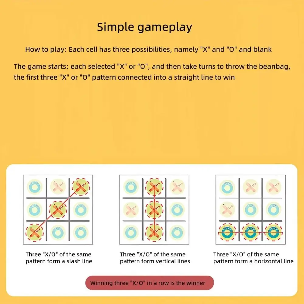 Plástico tic tac toe jogando jogo interativo multiplayer jogando jogo de tabuleiro famílias brinquedos montessori